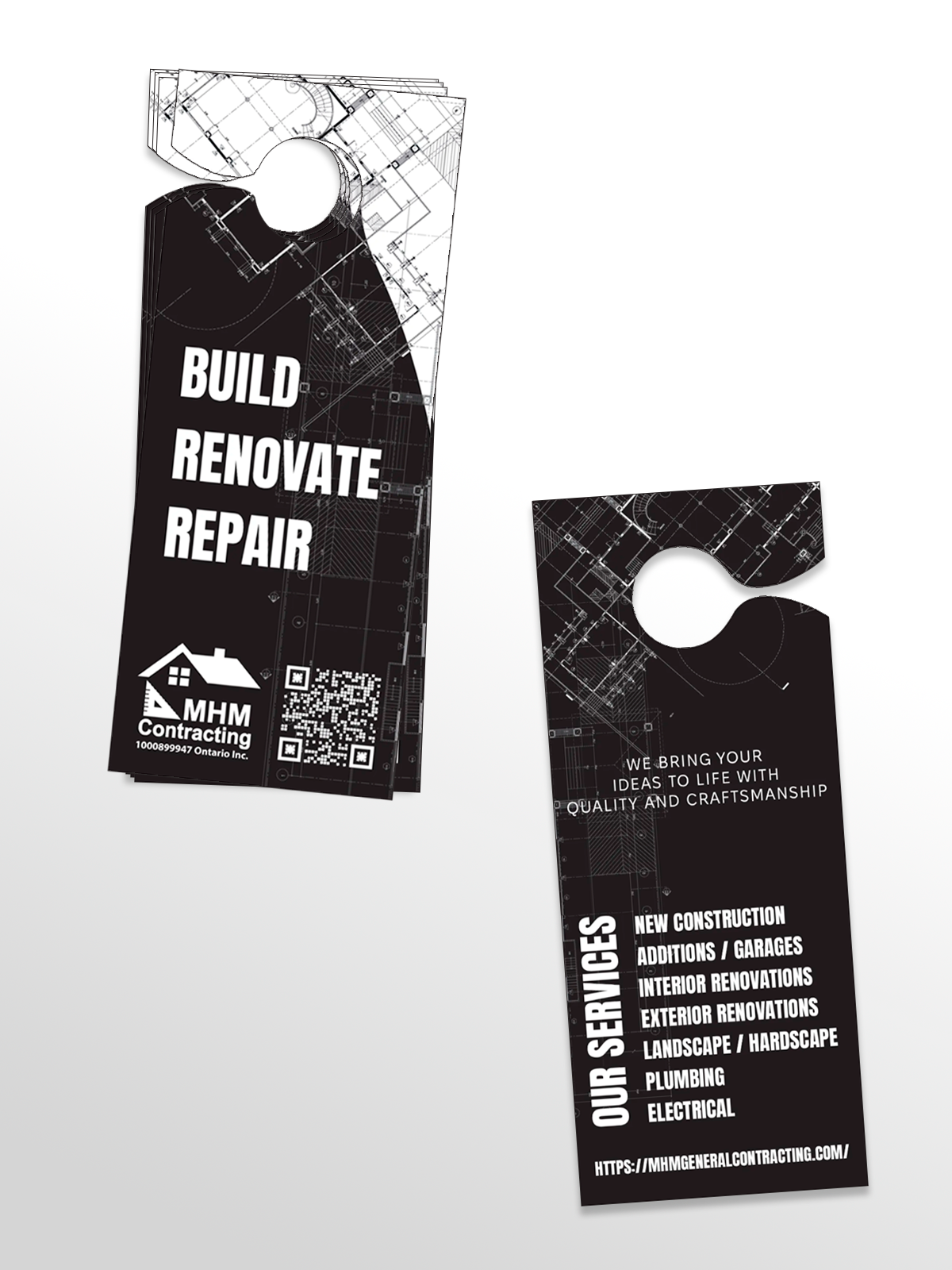 Custom Door Hangers (Min. 100 PCS)