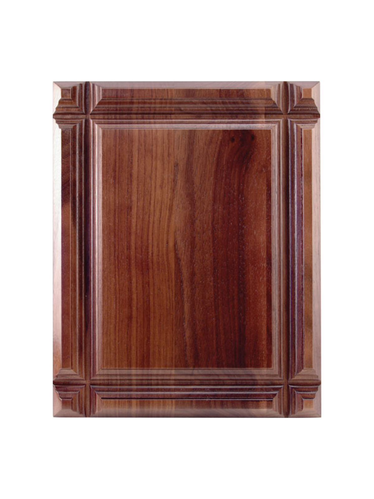 Walnut Deep Groove Bevel Plaque