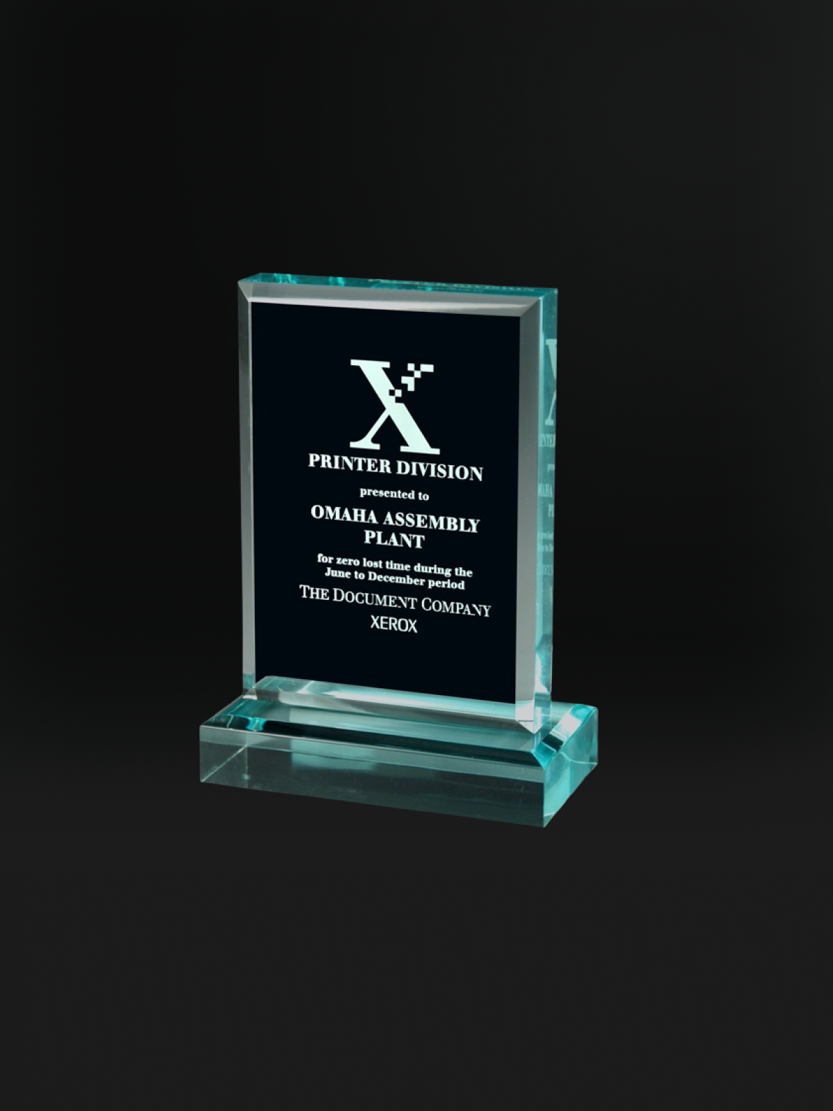 Jade Acclaim Award Rectangle