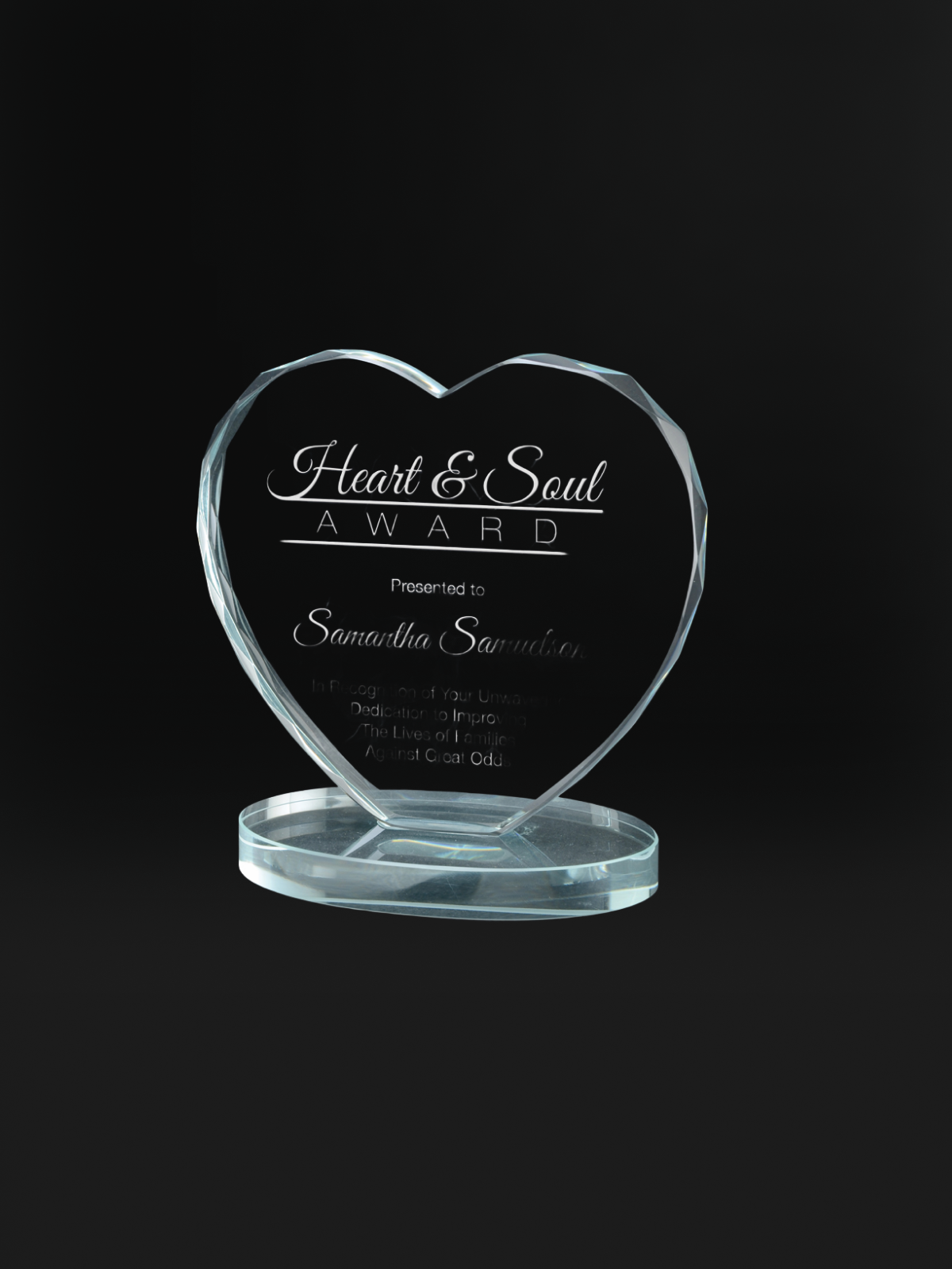 Passion Crystal Award