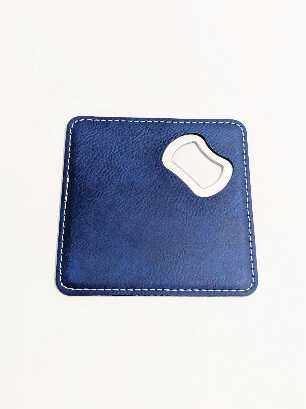 Laserable Leatherette Bottle Opener Coaster