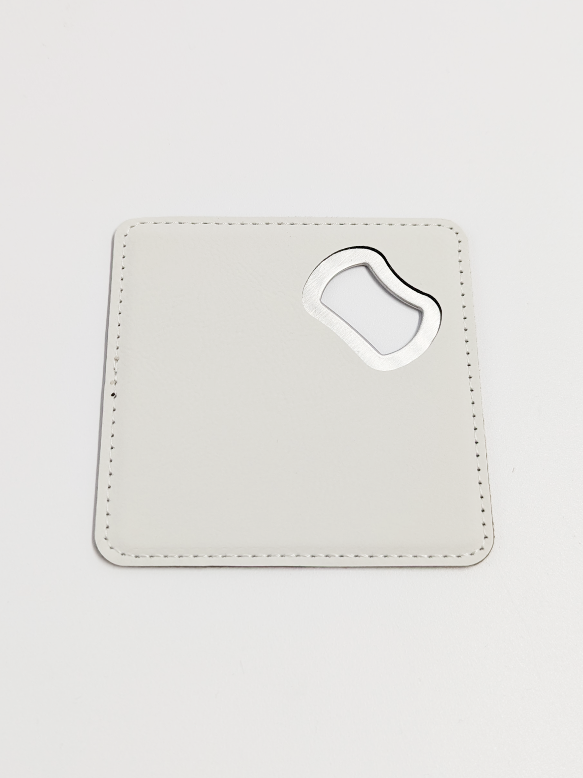 Laserable Leatherette Bottle Opener Coaster