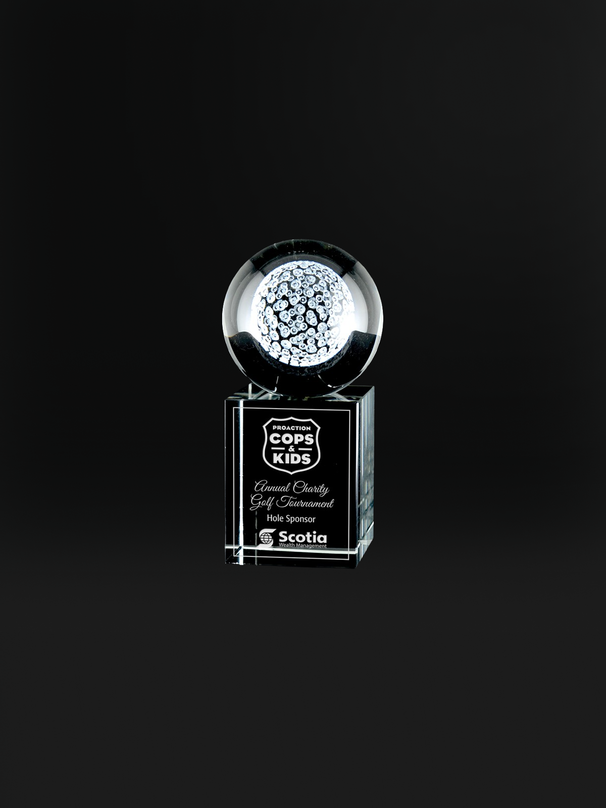 3D Laser Rise & Shine Crystal Award Small