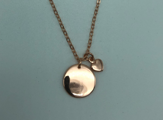 Rose Gold heart pendant