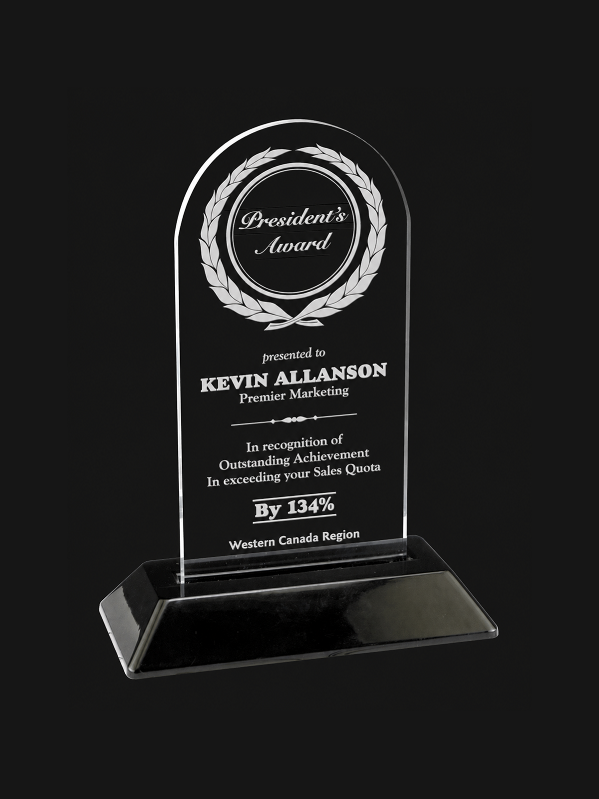 Snap-In Arch Acrylic Award