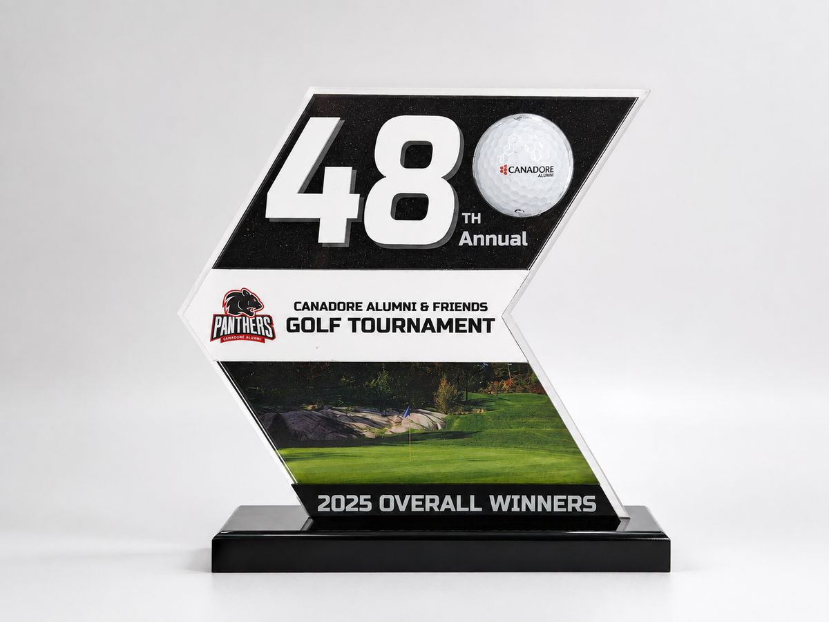 Custom Golf Tournament Acrylic Award