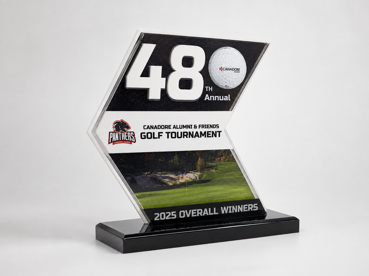 Custom Golf Tournament Acrylic Award