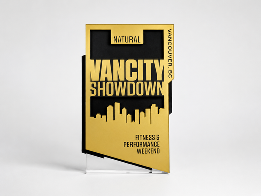 Vancity Showdown Gold Acrylic Award