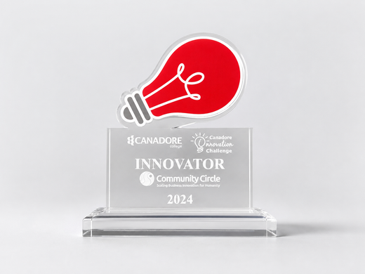 Custom Lightbulb Acrylic Award