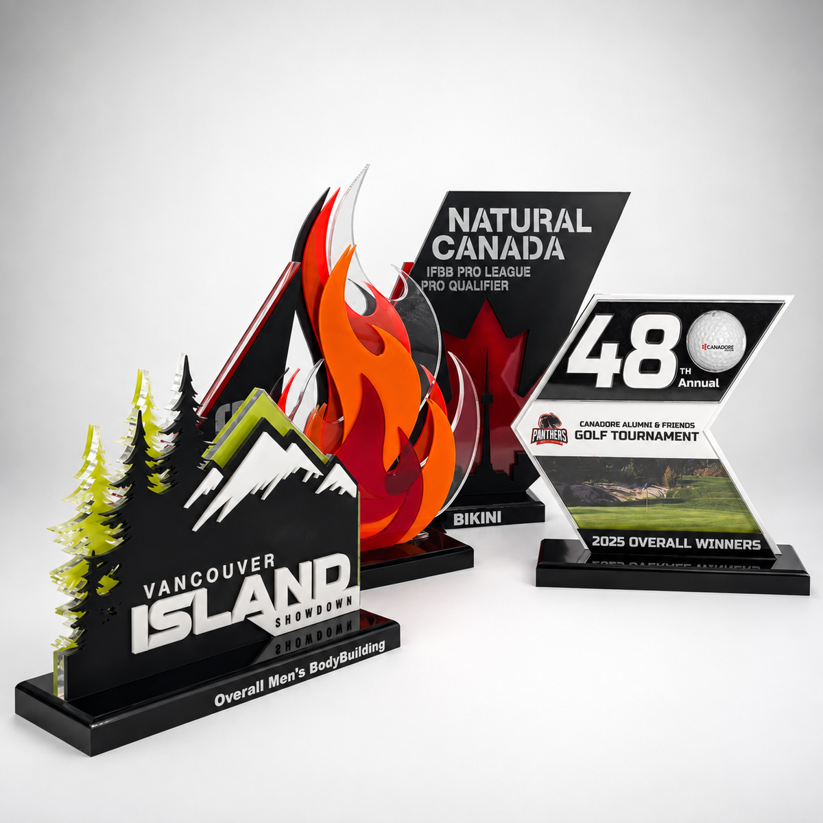 Layered custom acrylic award