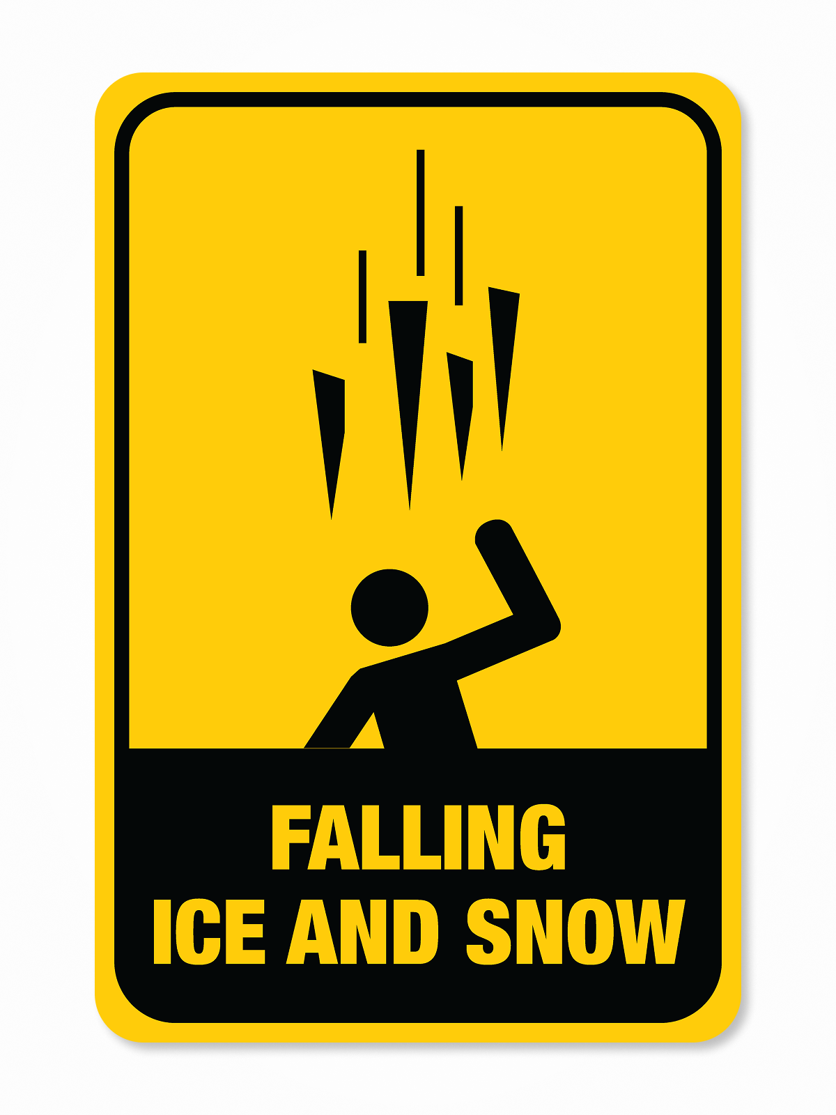 “Falling Ice” Aluminum Signs