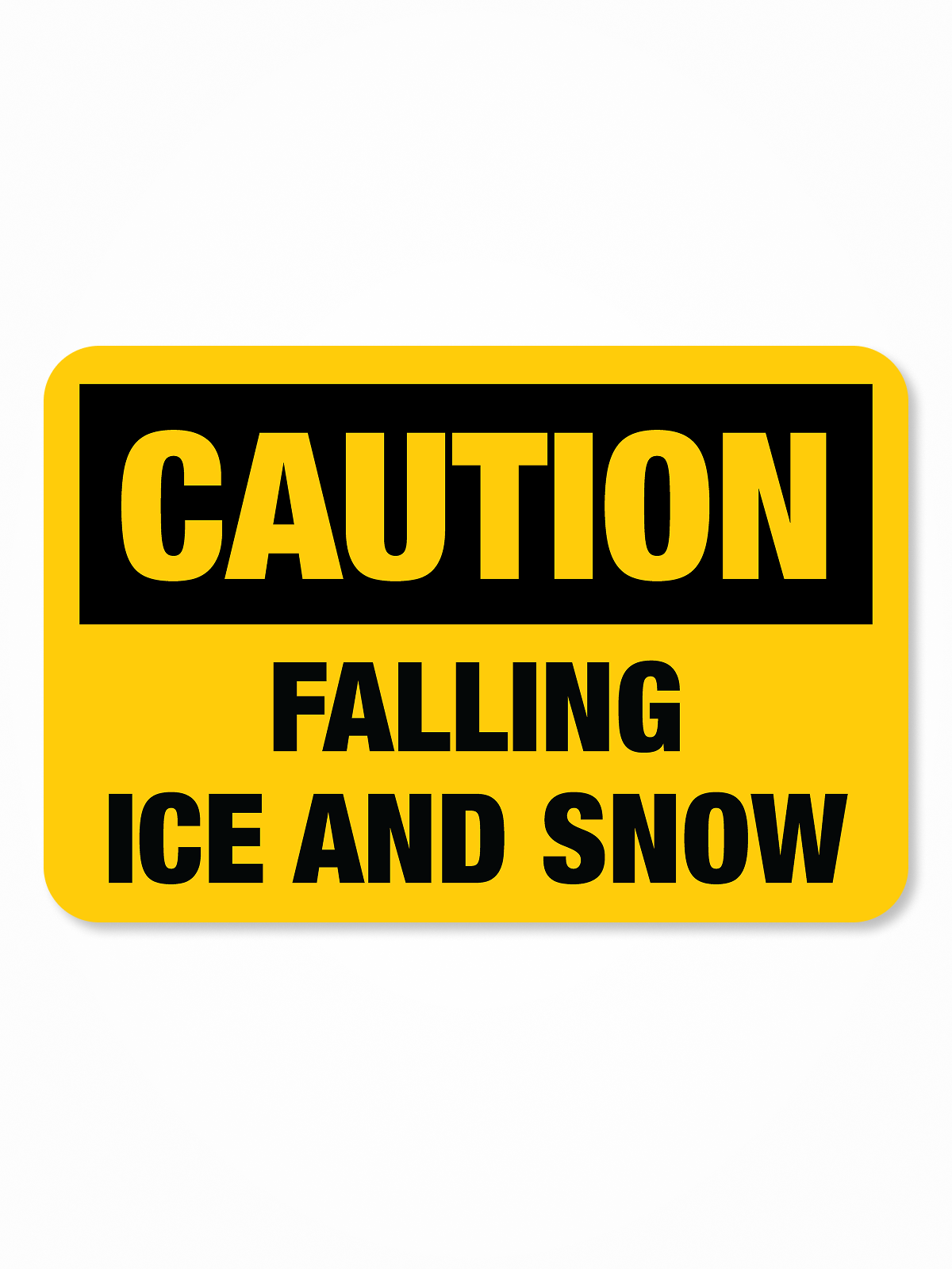 “Falling Ice” Aluminum Signs