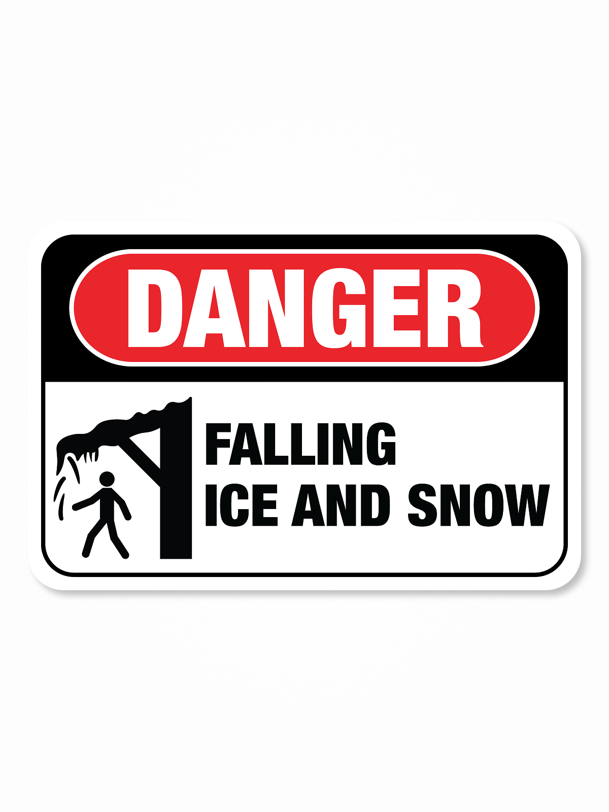 “Falling Ice” Aluminum Signs