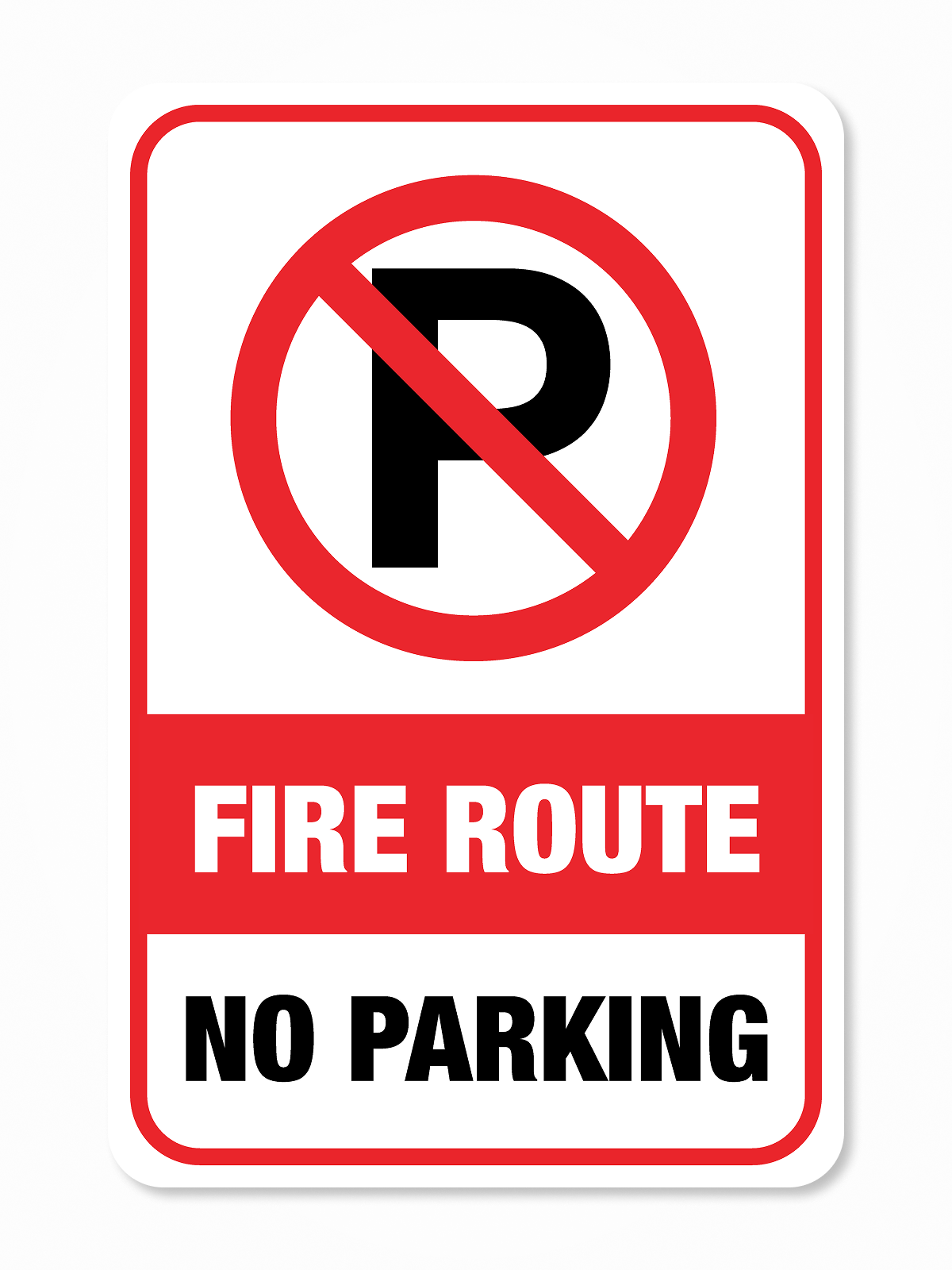 "Fire Route" Aluminum Signs
