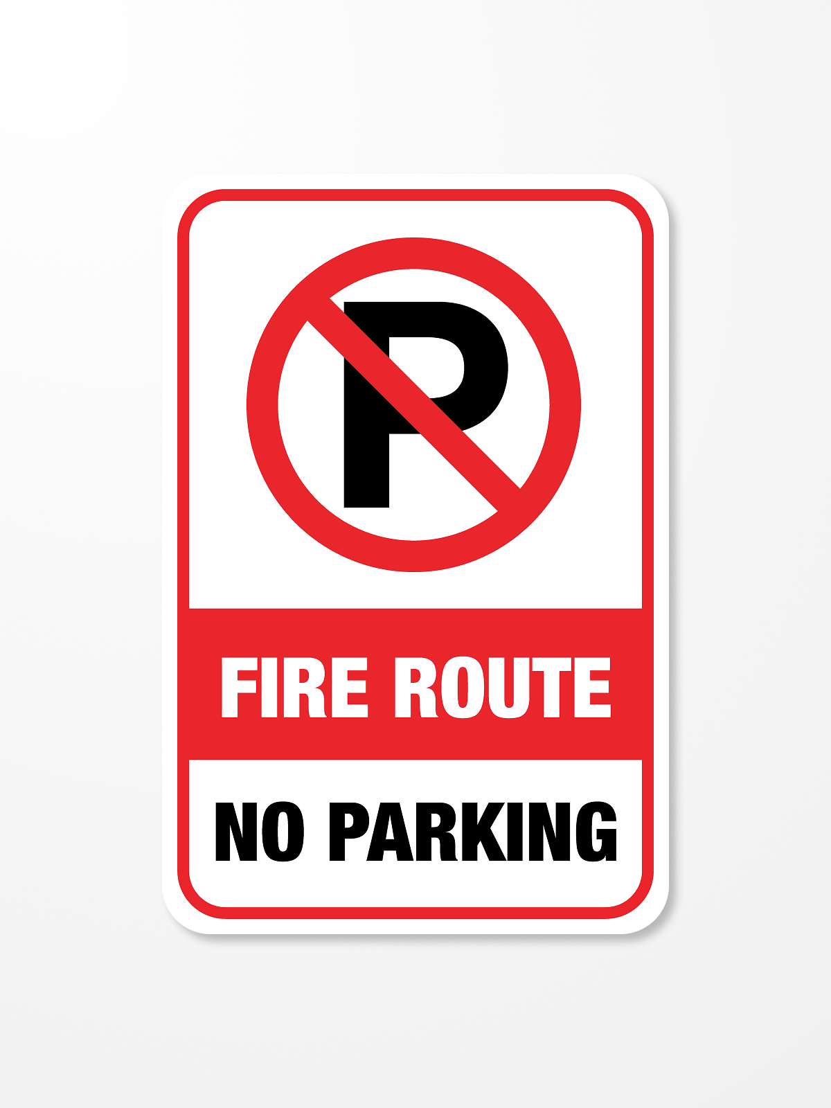 "Fire Route" Aluminum Signs