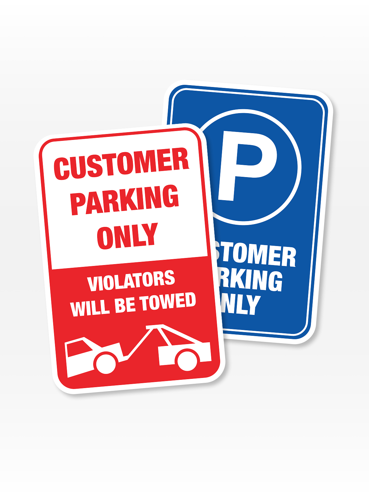 "Customer Parking" Aluminum Signs