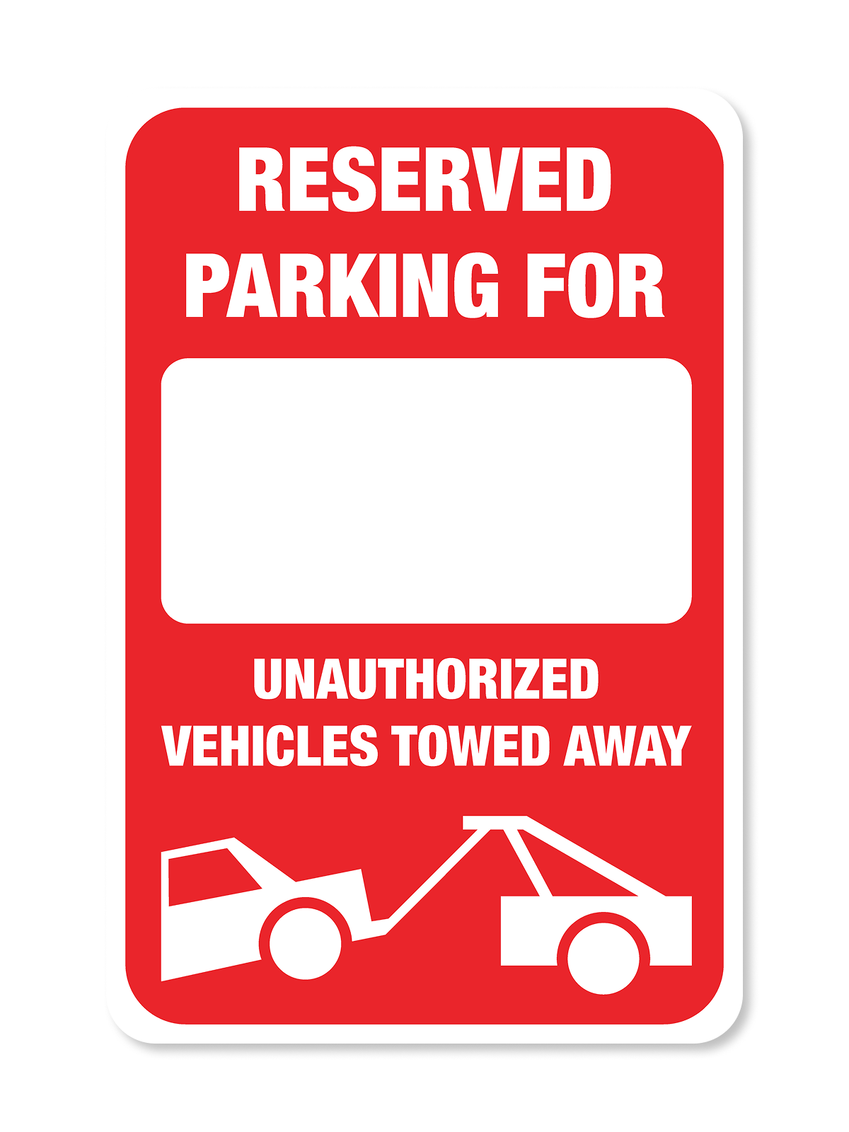 "Reserved Parking" Aluminum Signs