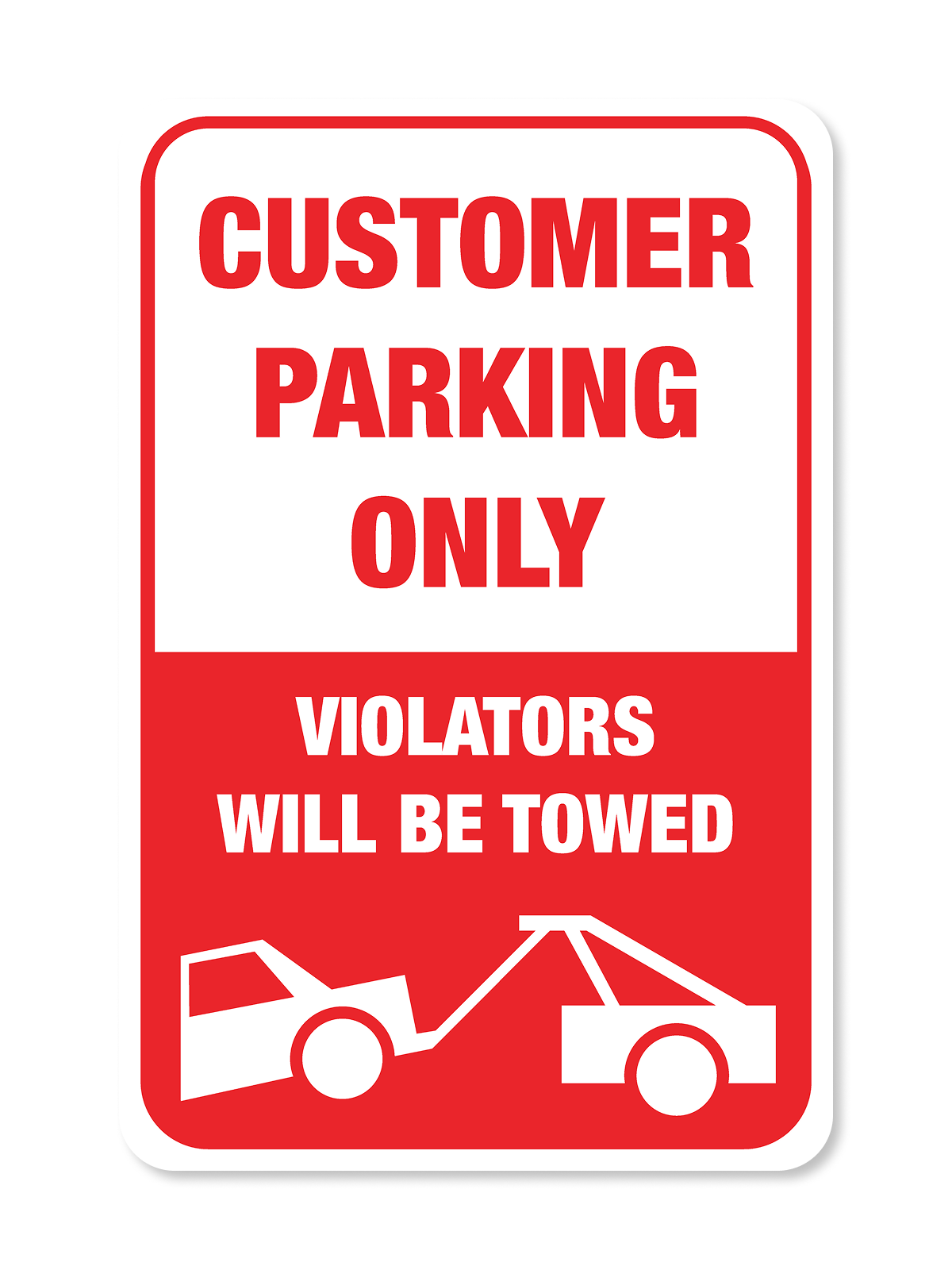 "Customer Parking" Aluminum Signs