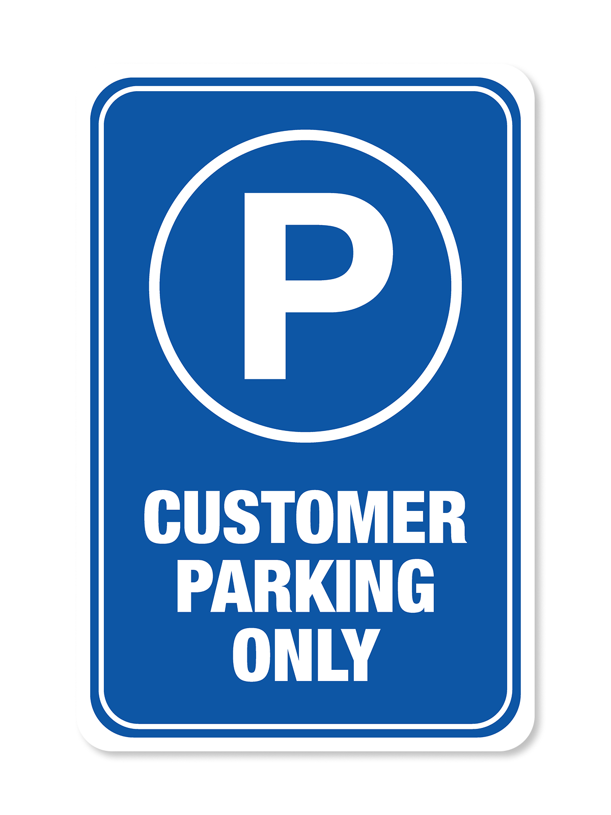"Customer Parking" Aluminum Signs