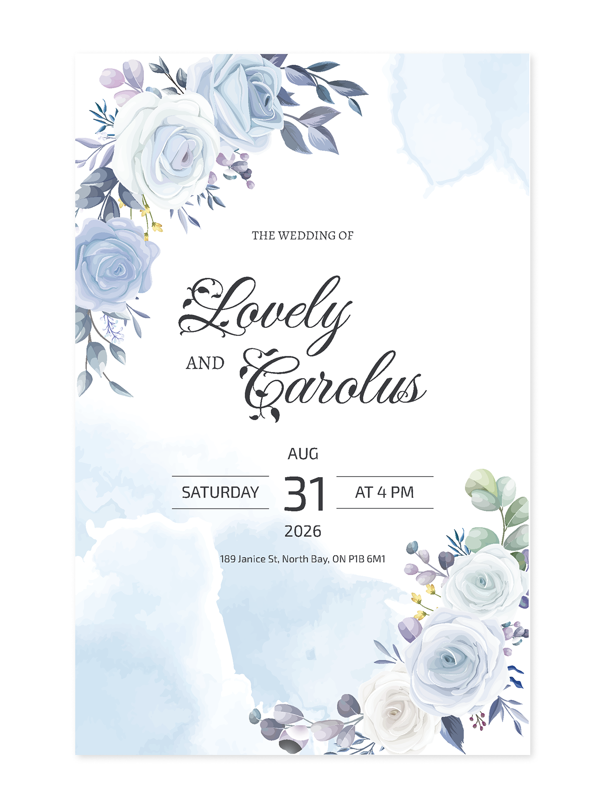 Wedding Invitations - Sky