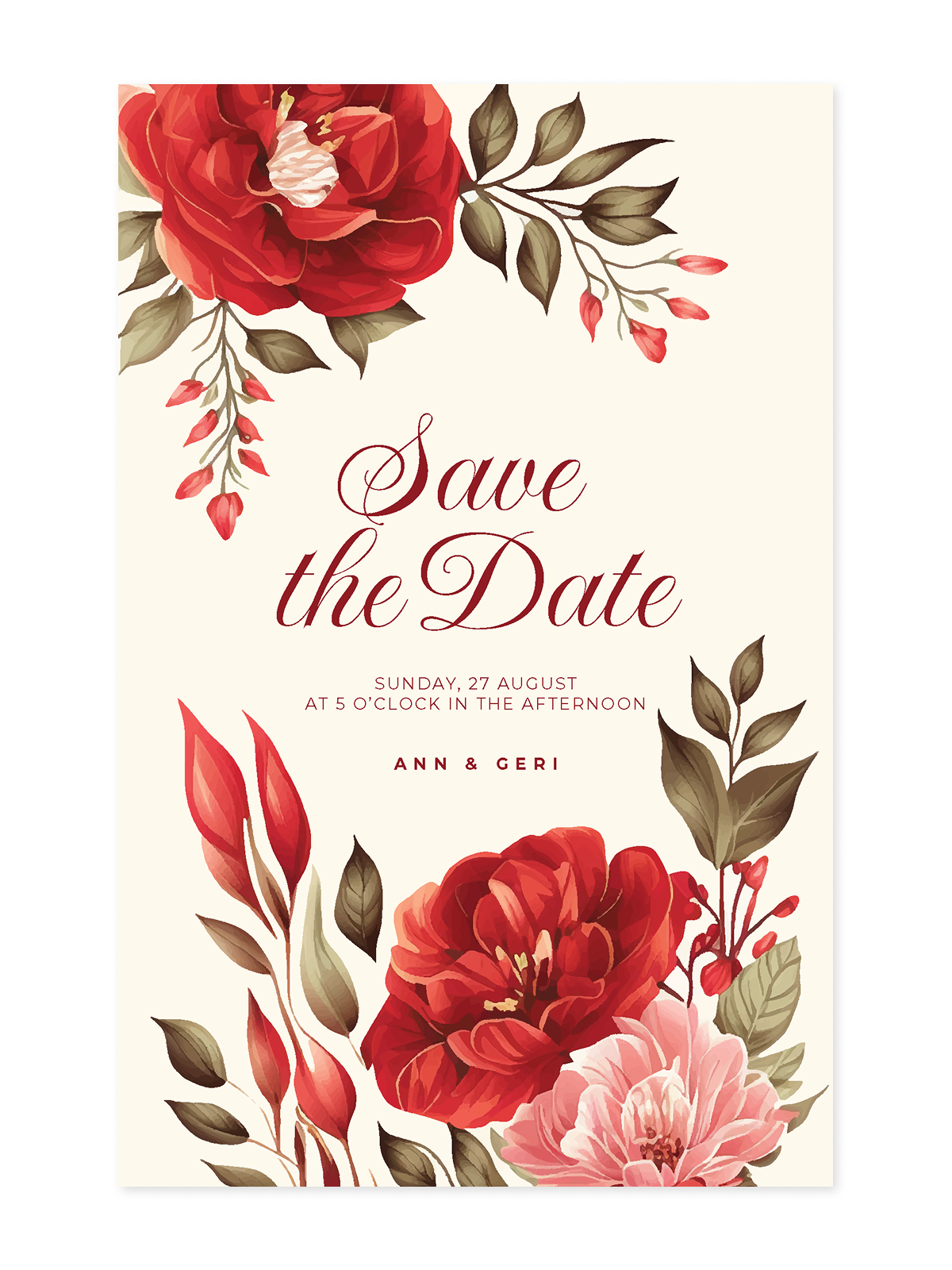 Wedding Invitations - Ruby