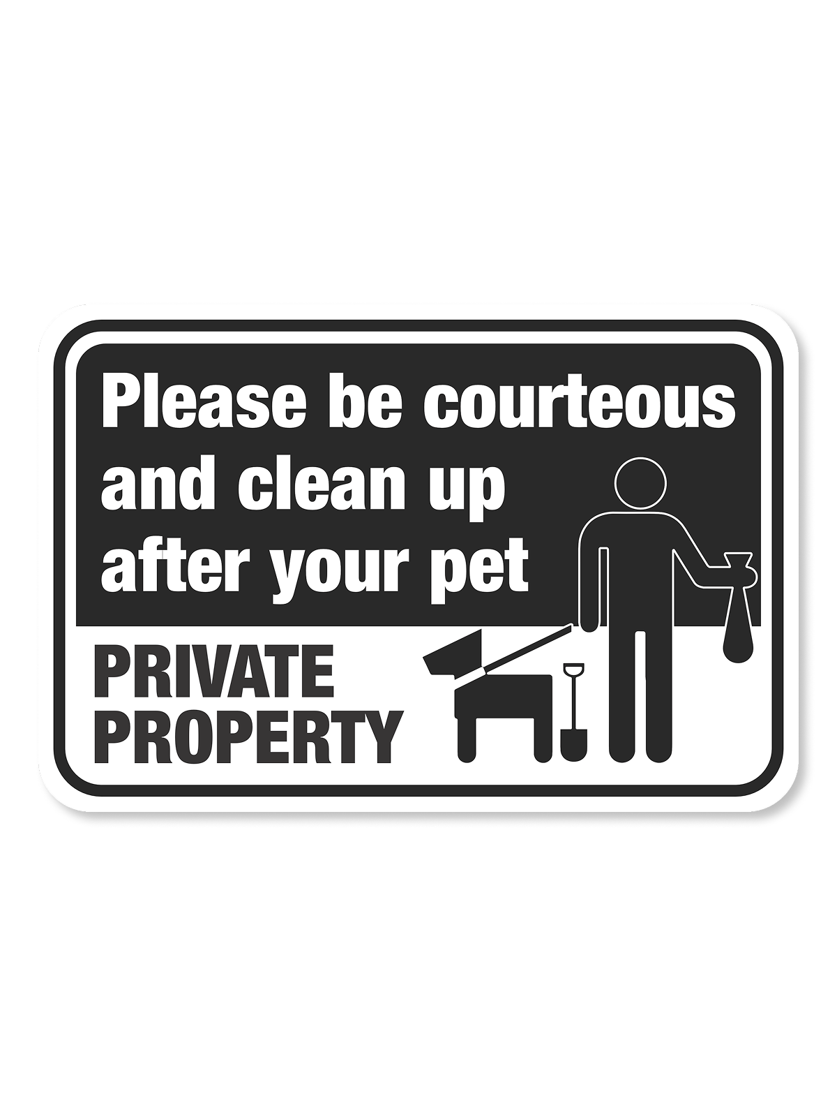 "Pet Waste" Aluminum Signs