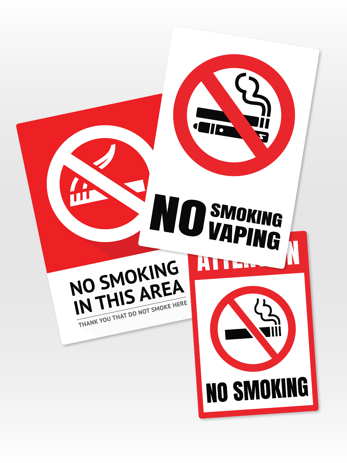 "No Smoking" Aluminum Signs