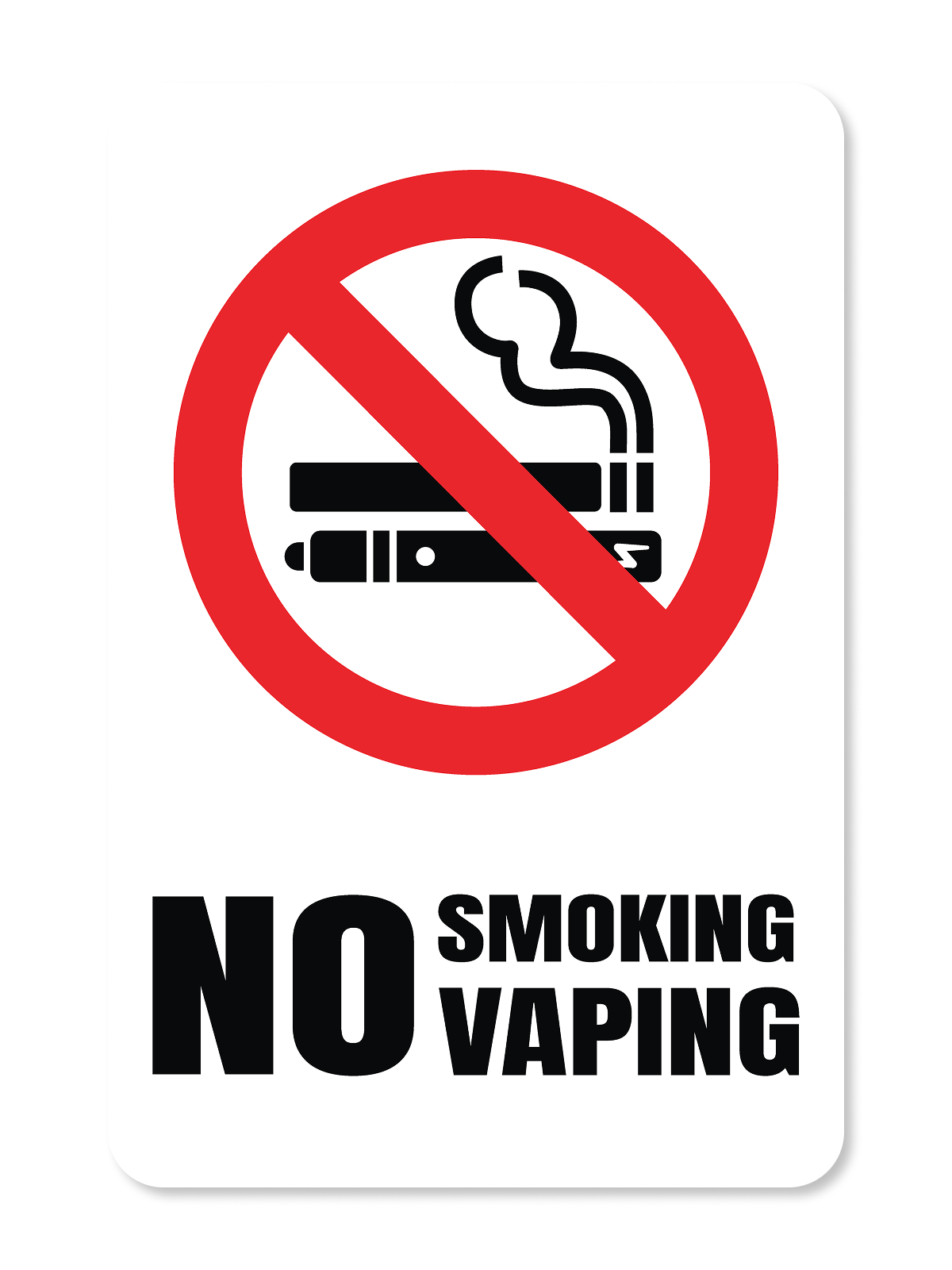 "No Smoking" Aluminum Signs