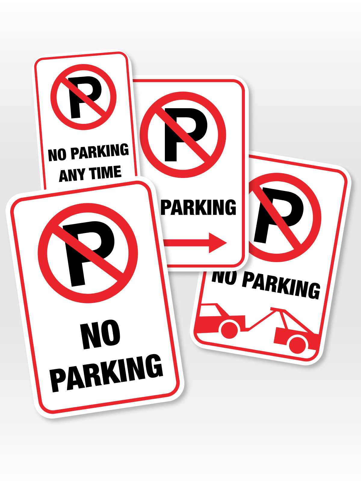 "No Parking" Aluminum Signs