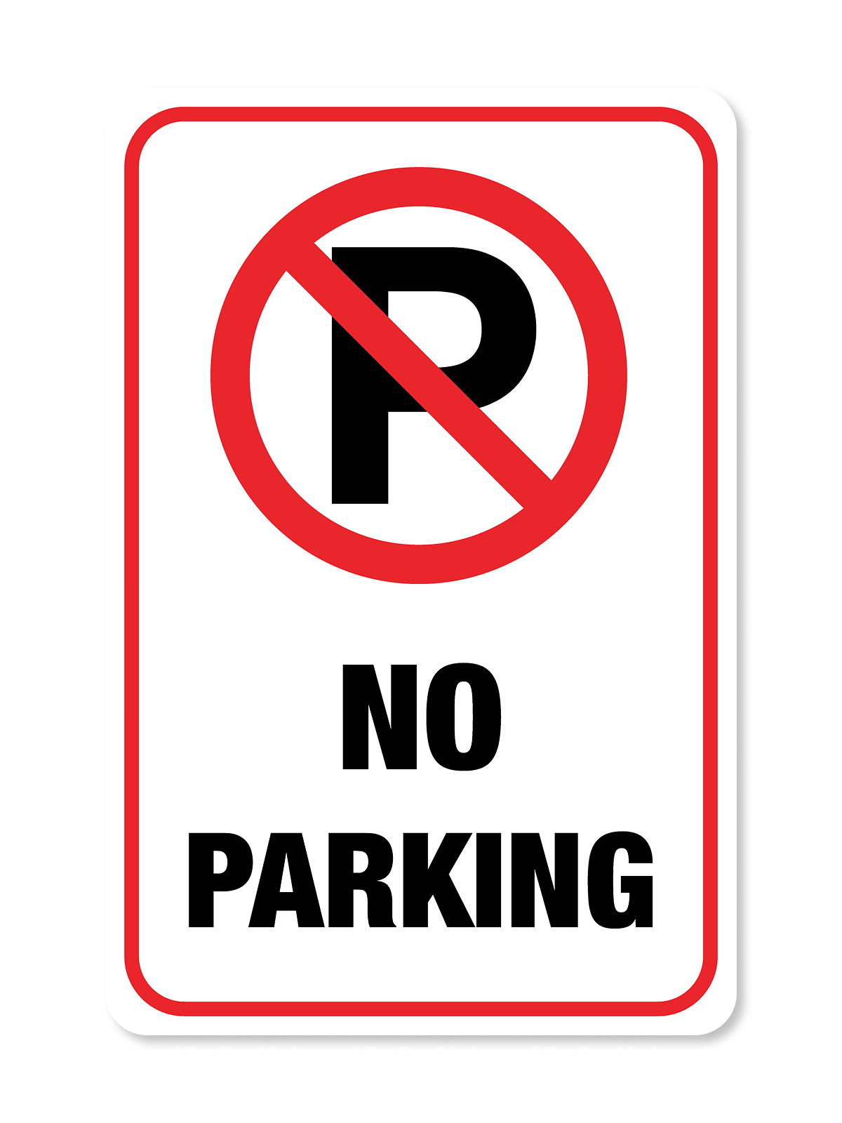 "No Parking" Aluminum Signs