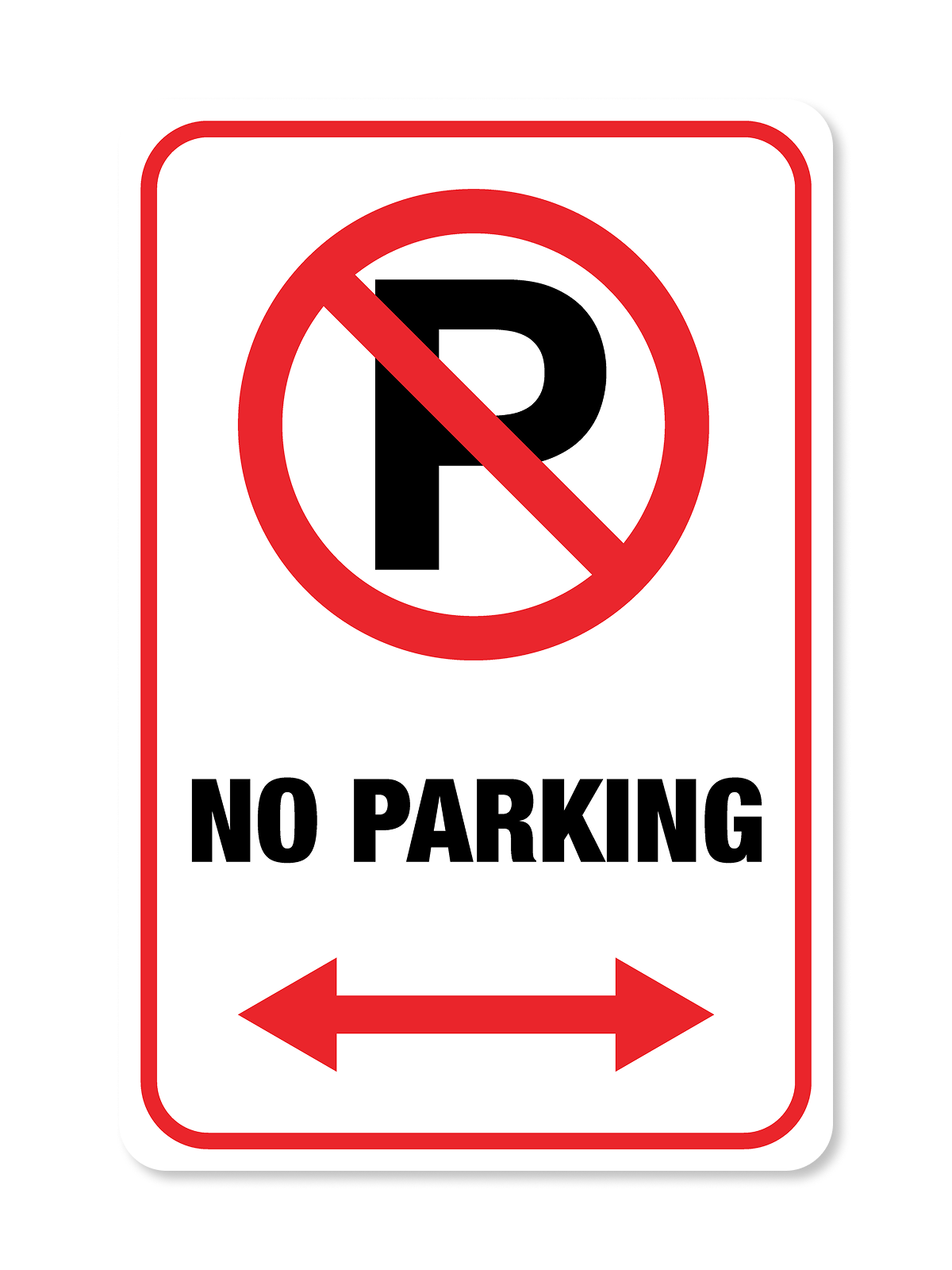 "No Parking" Aluminum Signs