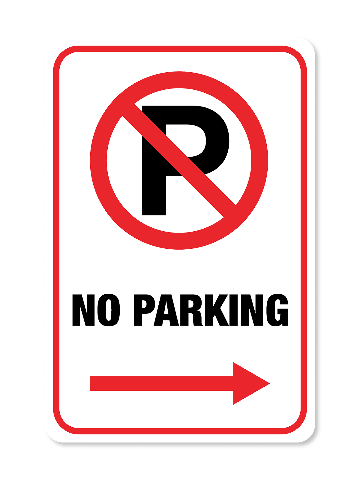 "No Parking" Aluminum Signs