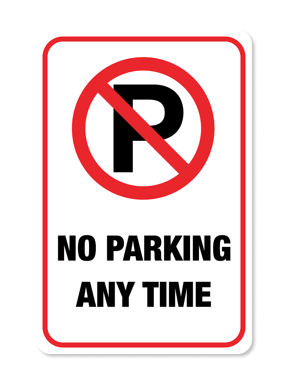 "No Parking" Aluminum Signs