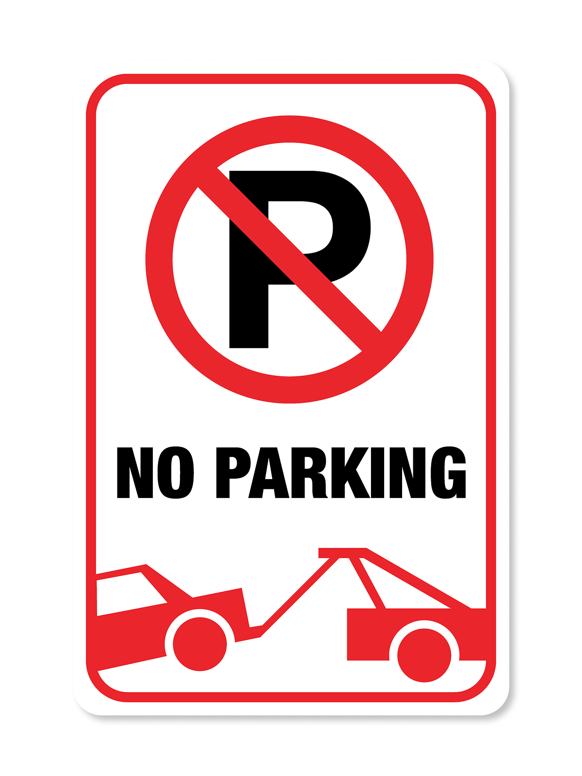 "No Parking" Aluminum Signs