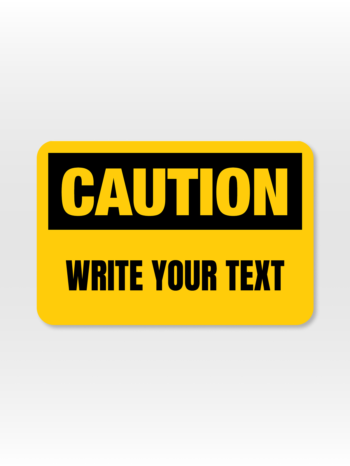 "CAUTION" Aluminum Signs