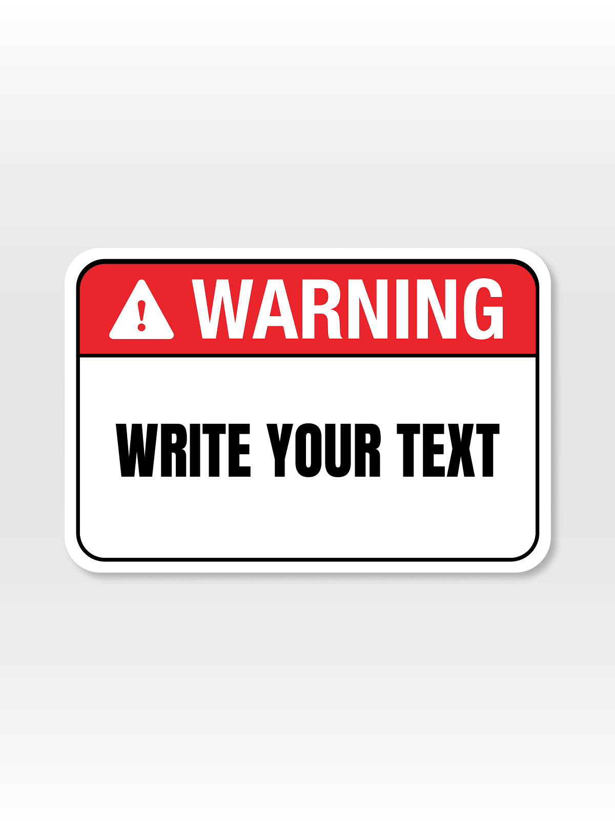 "WARNING" Aluminum Signs