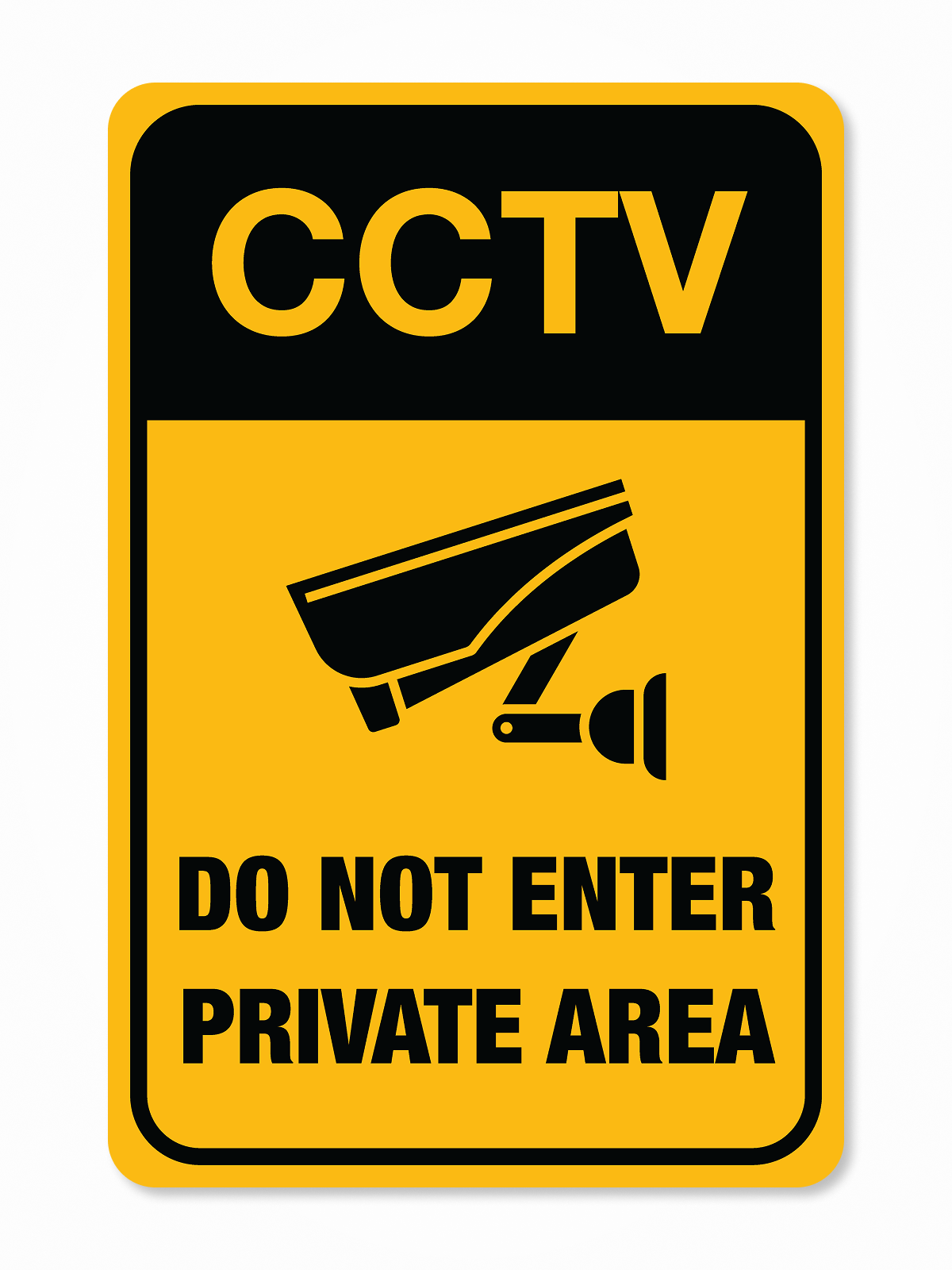 "Security Cameras" Aluminum Signs