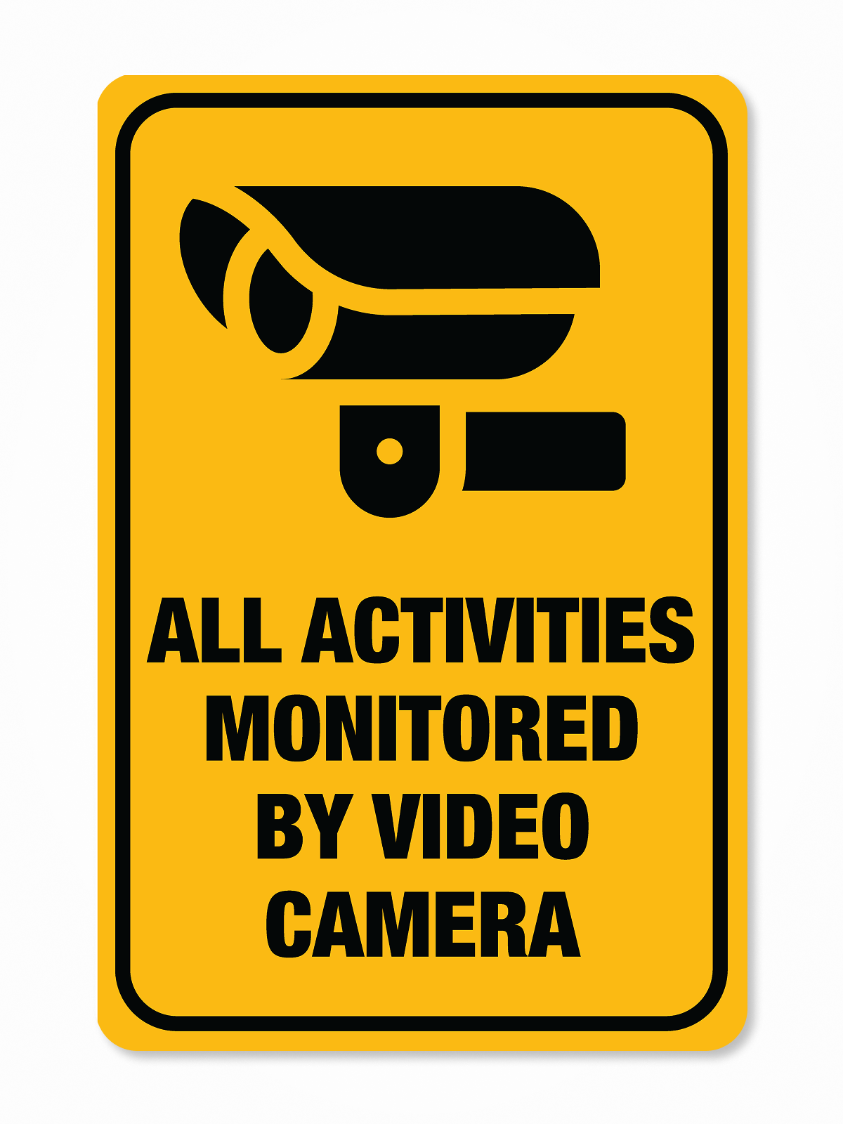 "Security Cameras" Aluminum Signs