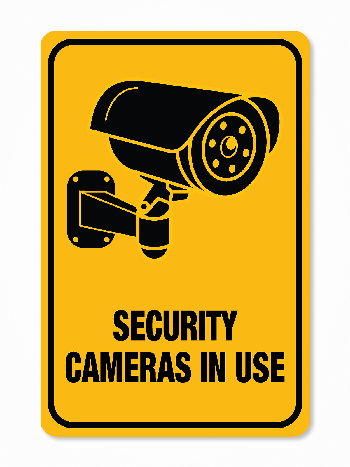"Security Cameras" Aluminum Signs