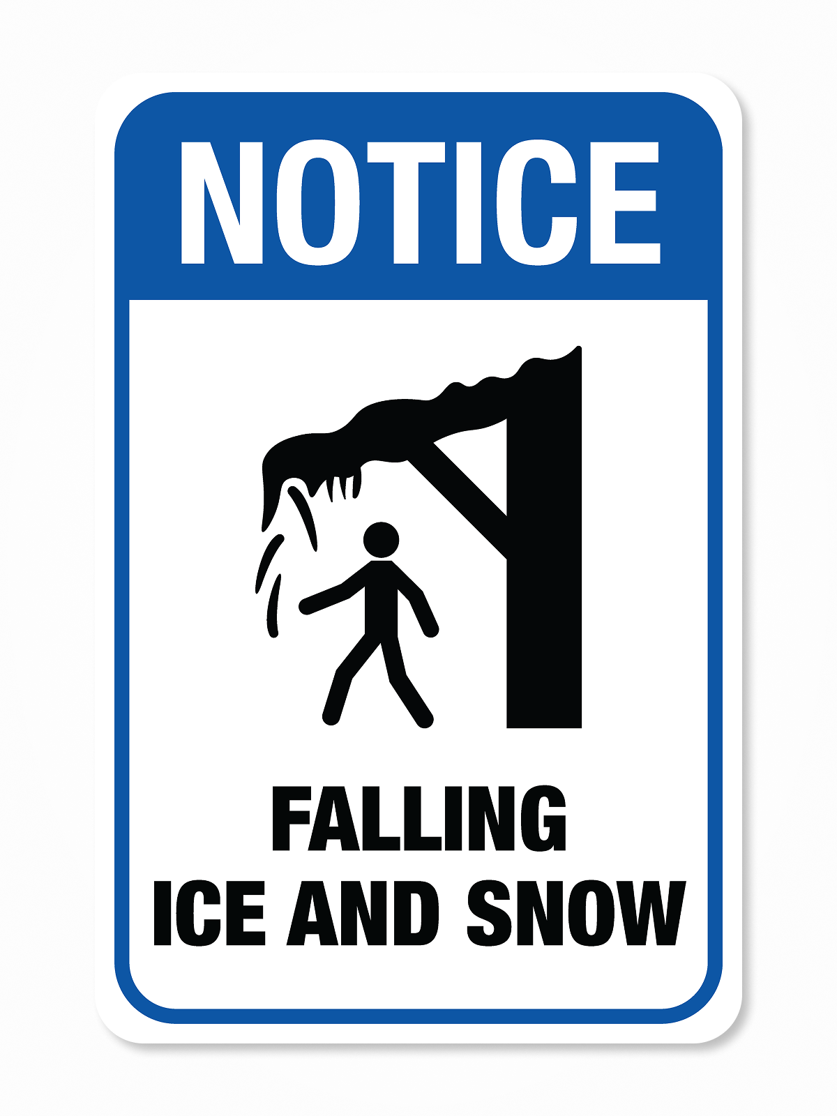 “Falling Ice” Aluminum Signs
