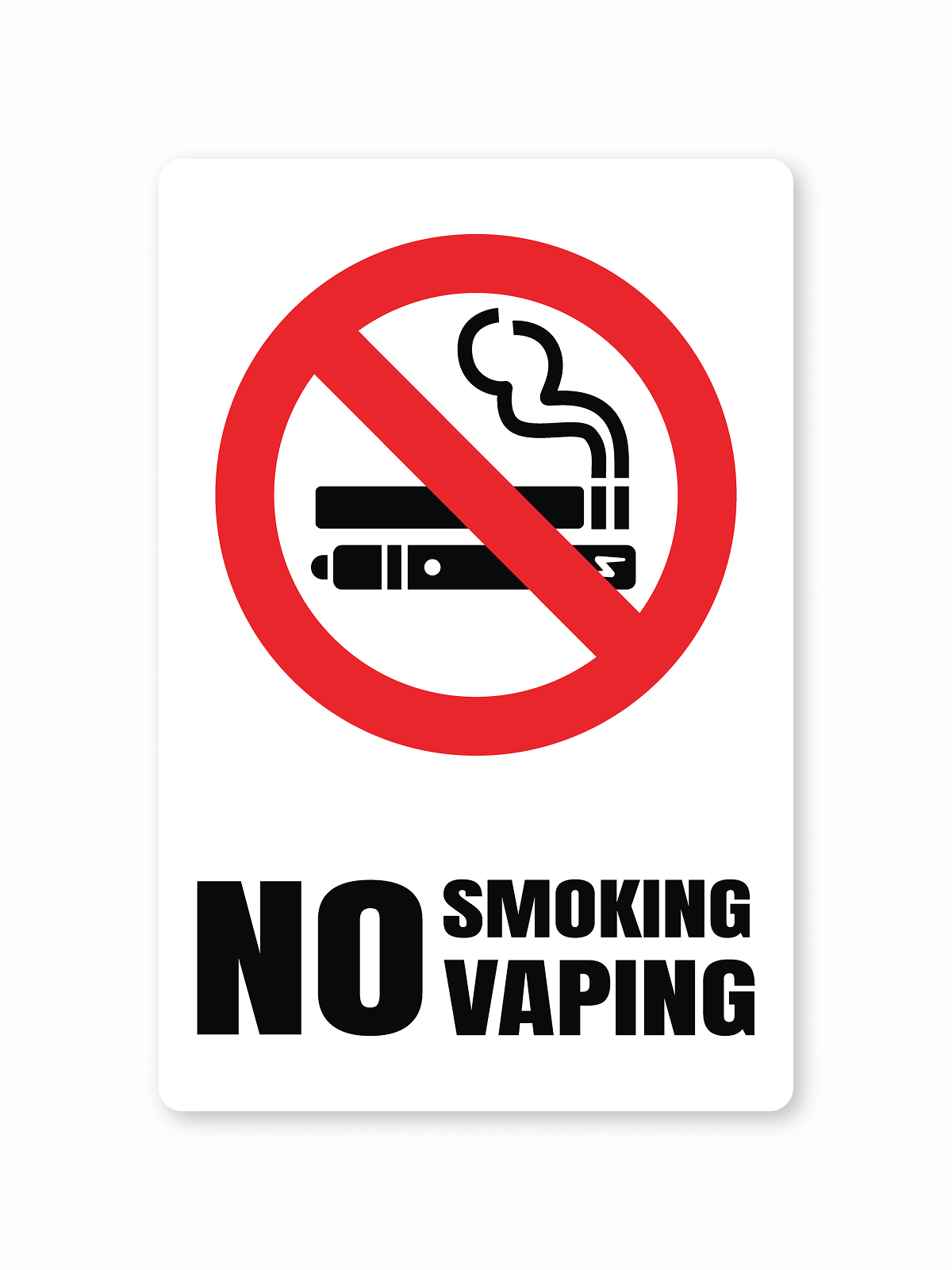 "No Smoking" Aluminum Signs