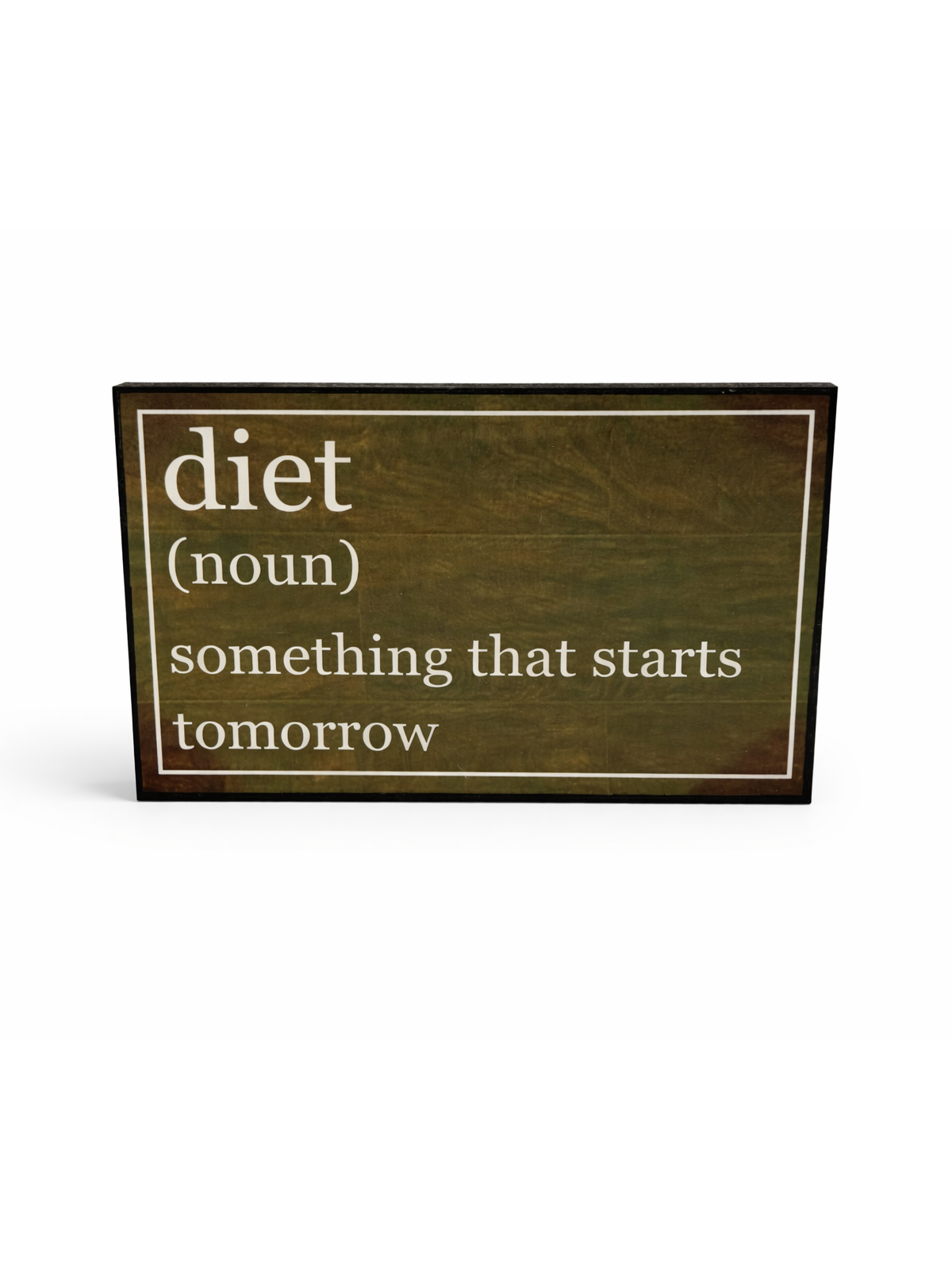 Diet Definition Wooden Sign