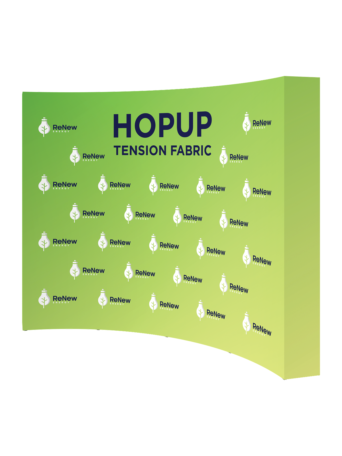 Hopup™ Curved Full Height Tension Fabric Display - 10 ft