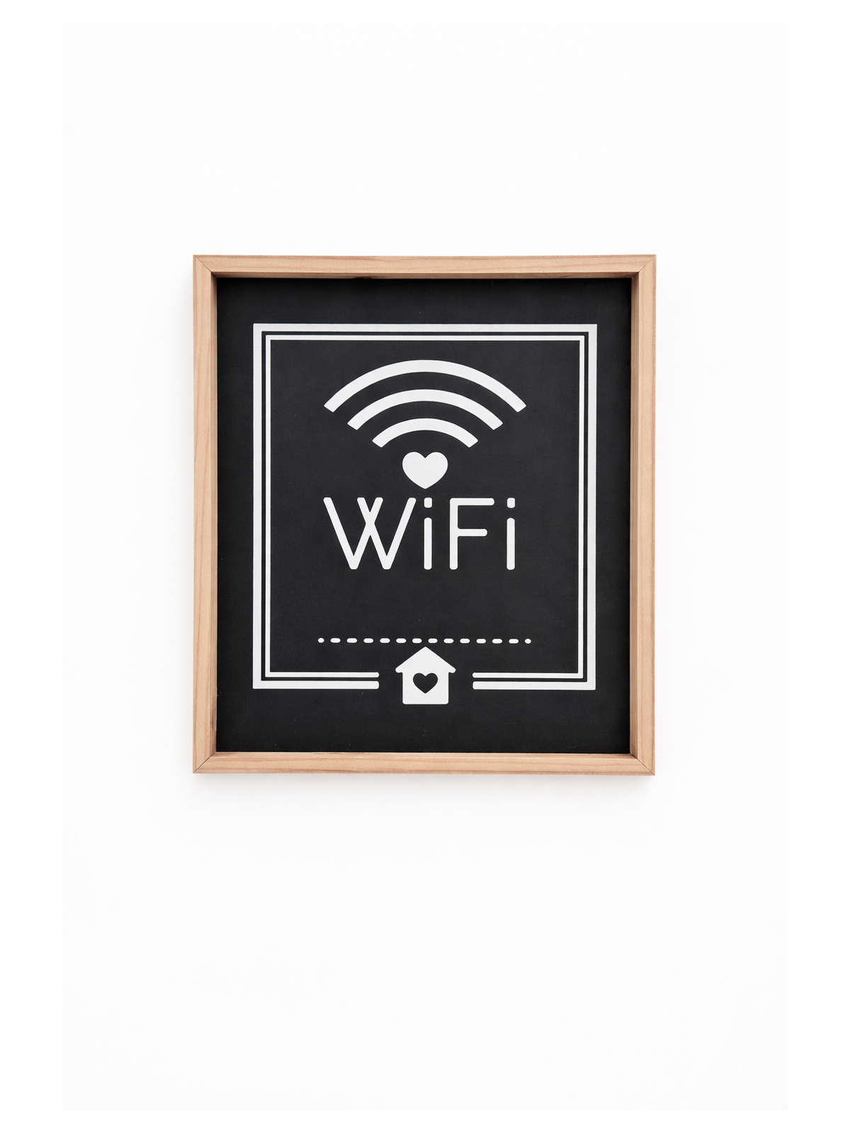 WiFi Love Wooden Wall Sign