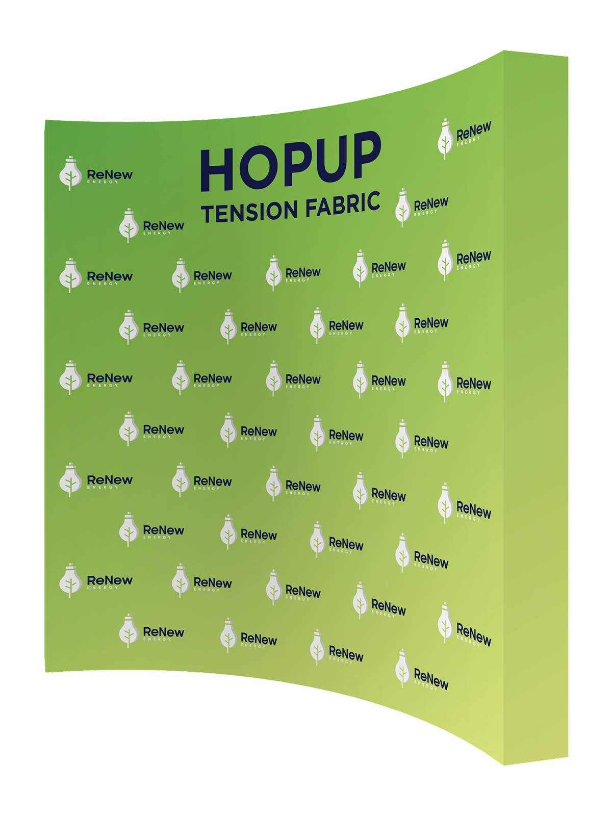 Hopup™ Curved Full Height Tension Fabric Display - 10 ft