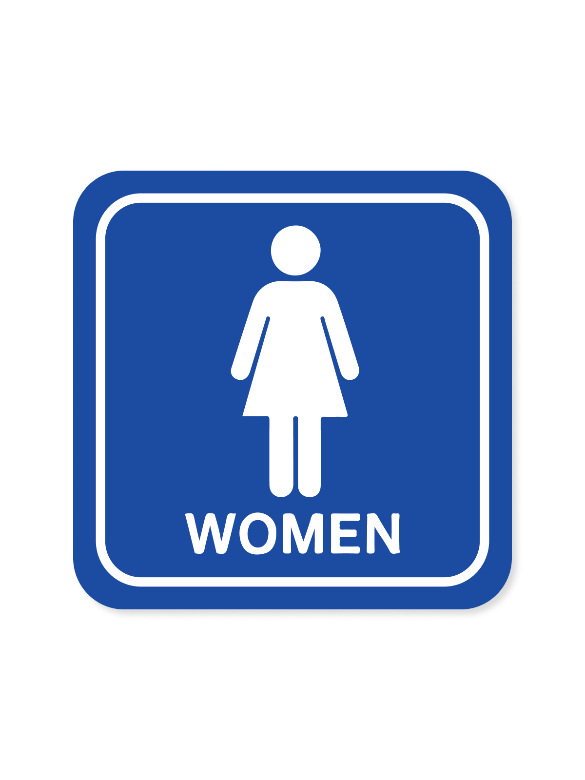 "Man`s & Woman`s Washroom" Aluminum Signs
