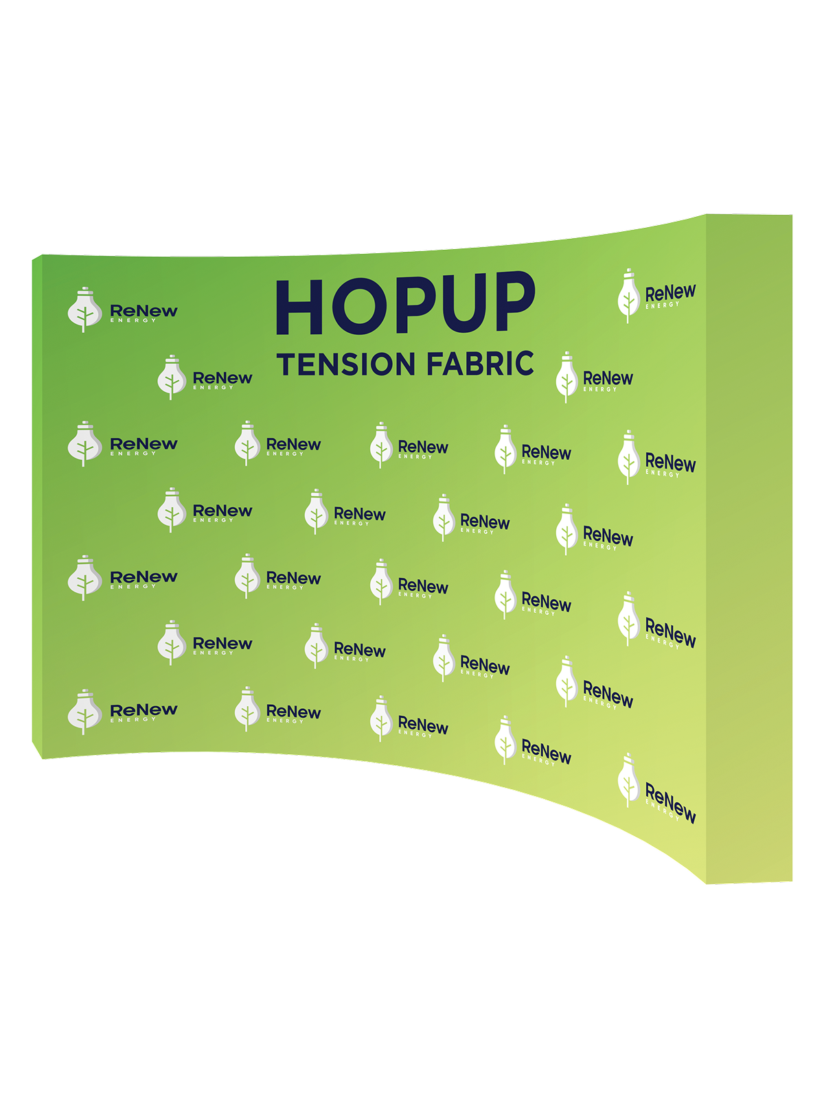 Hopup™ Curved Full Height Tension Fabric Display - 13 ft