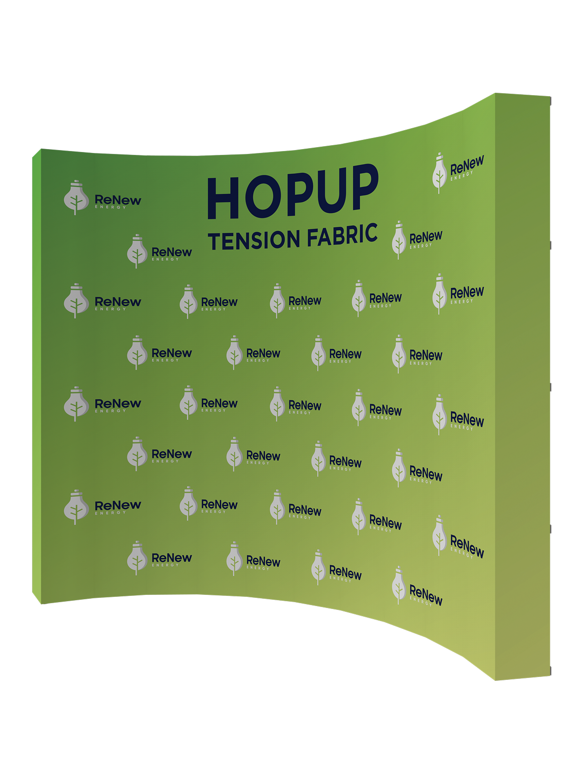 Hopup™ Curved Full Height Tension Fabric Display - 13 ft