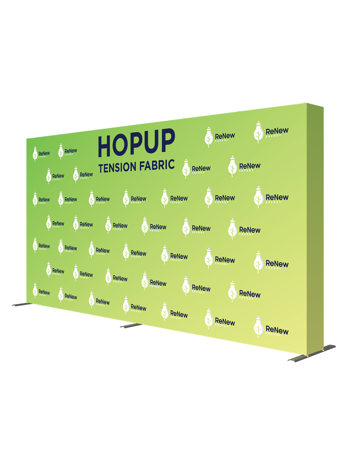 Hopup™ Straight Full Height Tension Fabric Display - 15 ft