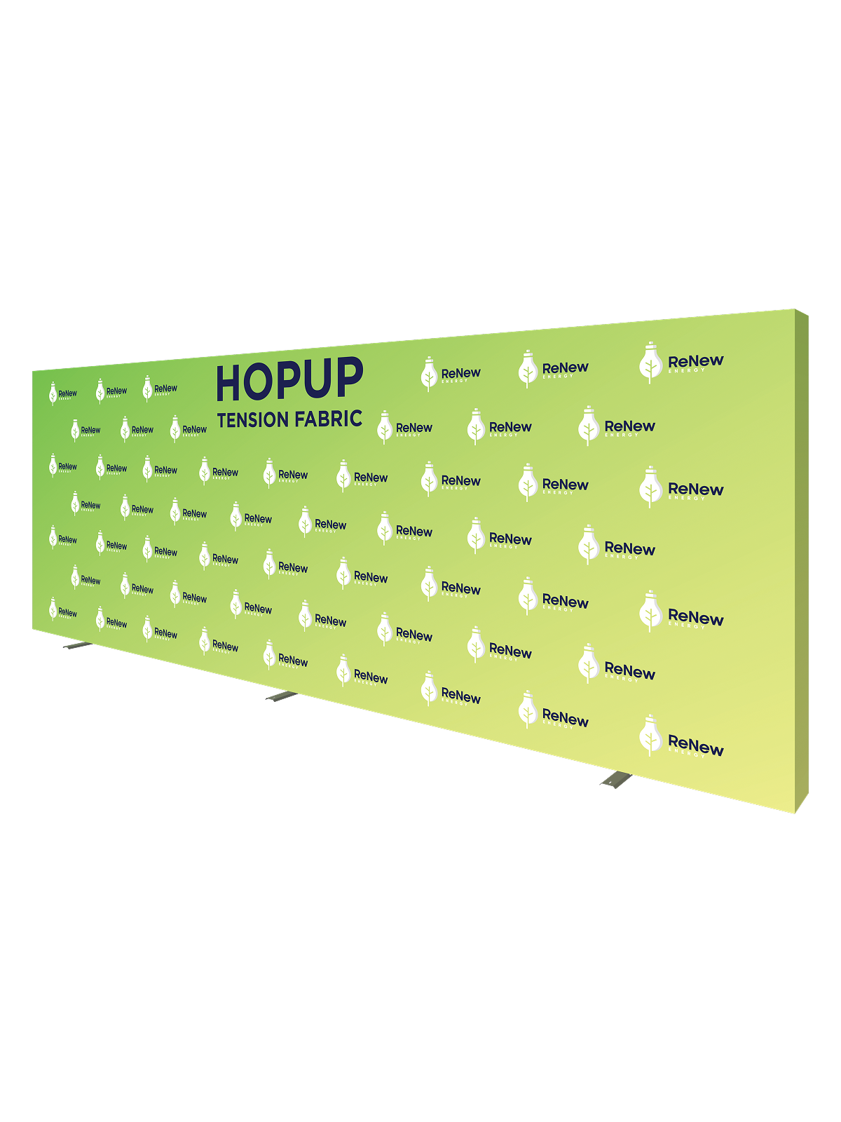 Hopup™ Straight Full Height Tension Fabric Display - 20 ft